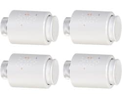 Radiatorthermostaatkraan - Slimme thermostaat - Energie besparen - Automatische aanpassing - 4 stuks - Wit