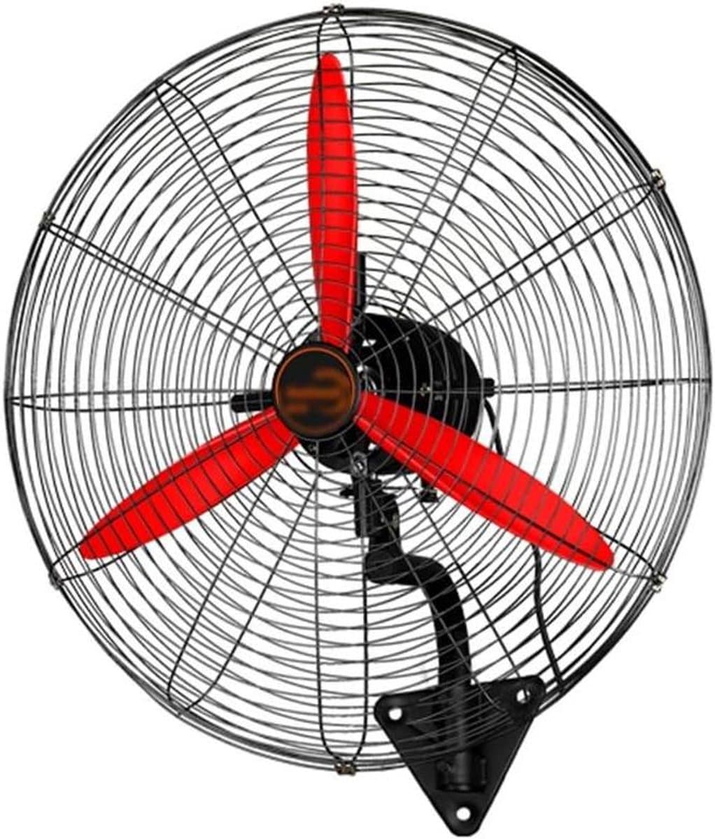 Wandventilator - Industriële Ventilator - Luchtcirculatie Werkplaats - Hoog Luchtvolume - 65 cm - Grijs — afbeelding 1