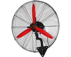 Wandventilator - Industriële Ventilator - Luchtcirculatie Werkplaats - Hoog Luchtvolume - 65 cm - Grijs