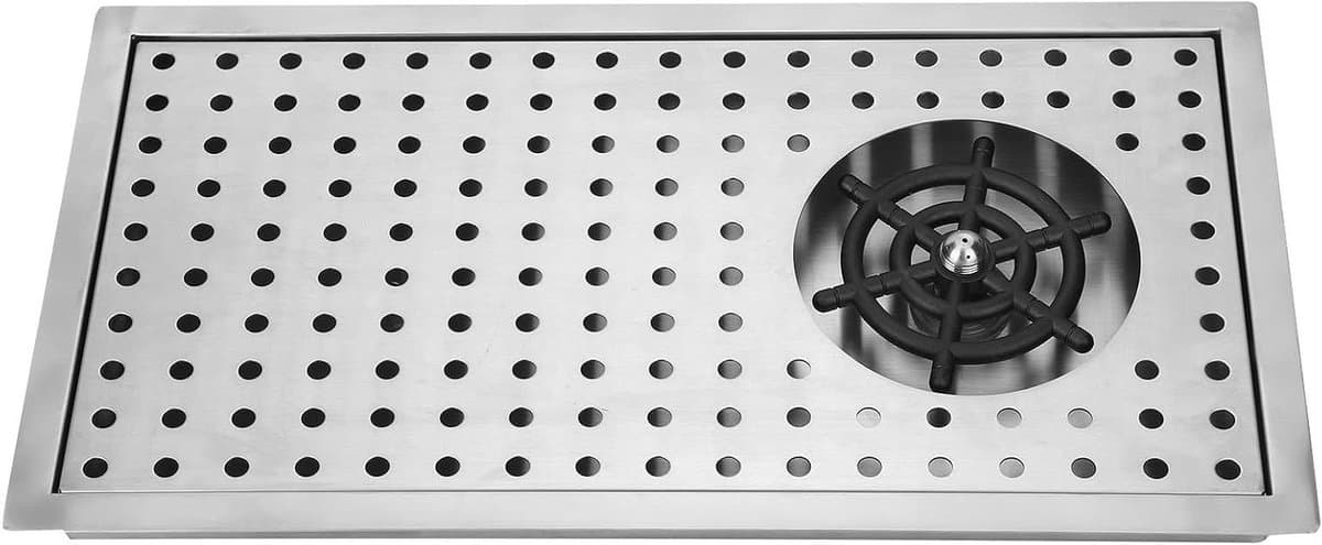 Automatische Bekerwasser - Glasspoeler Bar - Snel Glazen Spoelen - Hoge Druk Reiniging - Middelgroot - Zilver — afbeelding 1