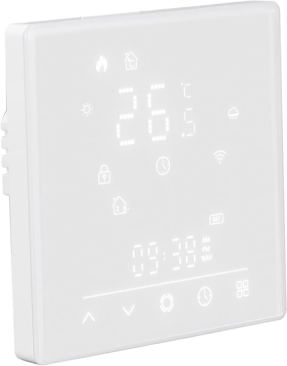 Slimme Verwarmingsschakelaar - Slimme Thermostaat - Temperatuurregeling - Energiebesparend - 16A 95-240V AC - Wit — afbeelding 1
