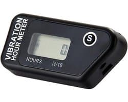 SnelShoppen - Digitale Vibratie Urenmeter Waterdicht Resetbaar Draadloos voor Alle Vibrerende Machines Motorfiets Snowmobile ATV Boot Generator Tracto