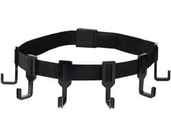 Boomstandaard Riemhanger, Premium Outdoor Boomstandaard Riemhanger met 6 Haken Praktische Outdoor Accessoires voor Jagen Kamperen Wandelen (Zwart)