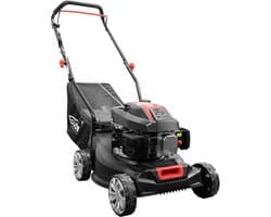 Benzine grasmaaier - Graskantmaaier Mulcher - Middelgrote gazons maaien - Lichtgewicht en manoeuvreerbaar - 40 cm snijbreedte - Zwart rood