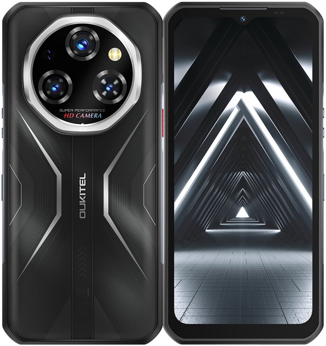 Oukitel Rugged Smartphone WP55 Pro 5G D-7025 16GB 512GB 11000-33W A15, Slim, 108MP Cam, Zwart — afbeelding 1