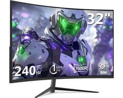 QIN® Gaming Monitor 240hz - Gaming Monitor - Zwart - 18cm x 71cm x 59cm