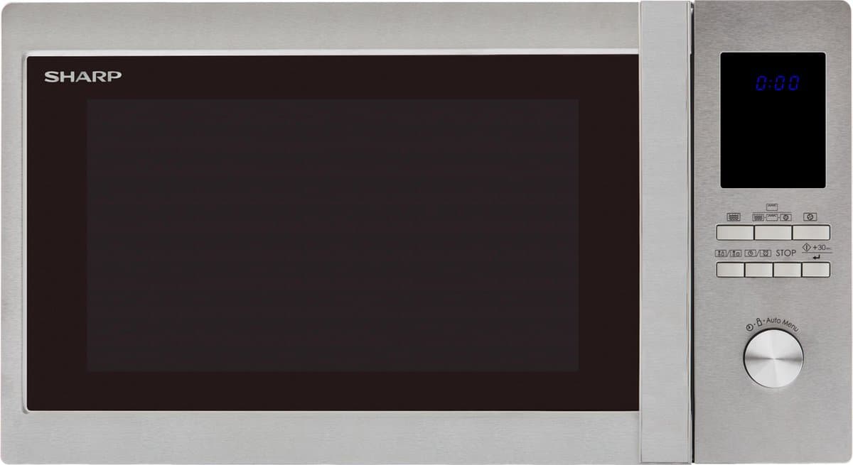 Sharp R-982 STWE - Combi-magnetron - vrijstaand - RVS — afbeelding 1