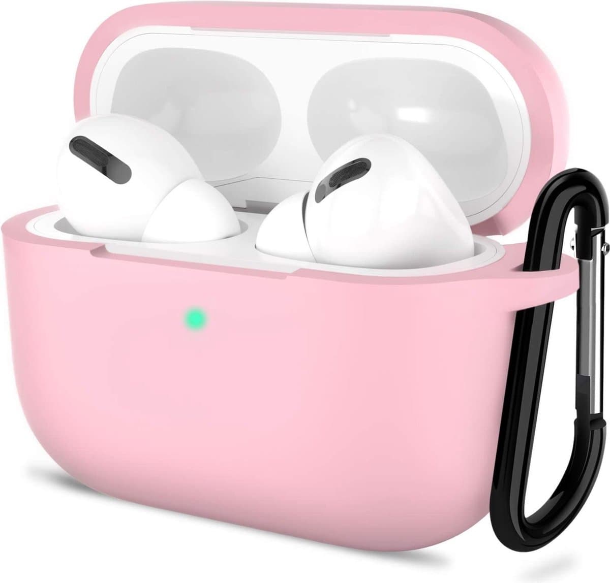 Shieldcase Case - beschermhoes geschikt voor Airpods Pro / 2 Pro silicone case - case geschikt voor Airpods Pro / Pro 2 hoesje - optimale bescherming - lichtroze — afbeelding 1