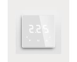 Vloerverwarming Thermostaat - Slimme Regelaar - Energie Besparen - WiFi App Bediening - 86x86mm - Wit