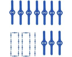 Vervangingssnijder Grastrimmer - Reservemessen Set - Gazon Onderhoud - Stevig ABS Hars - 100 Stuks - Blauw