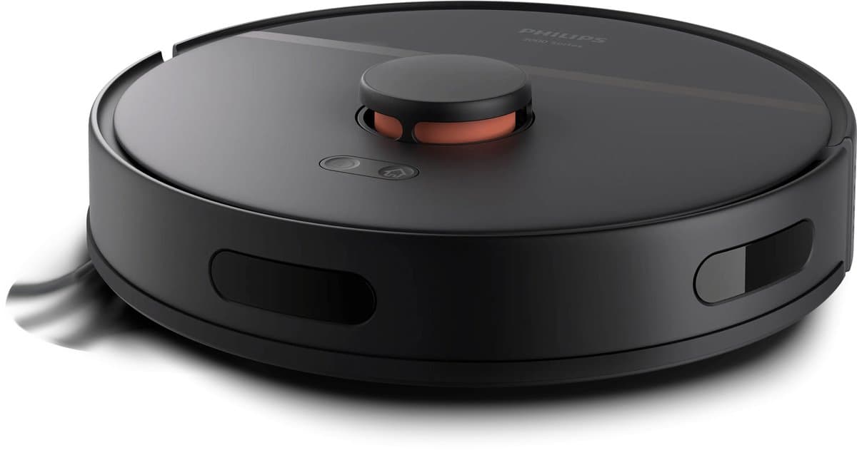 Philips HomeRun Aqua 3000 Series XU3000/01 - Robotstofzuiger met Dweilfunctie - Zwart / Metallic - App Connected — afbeelding 1
