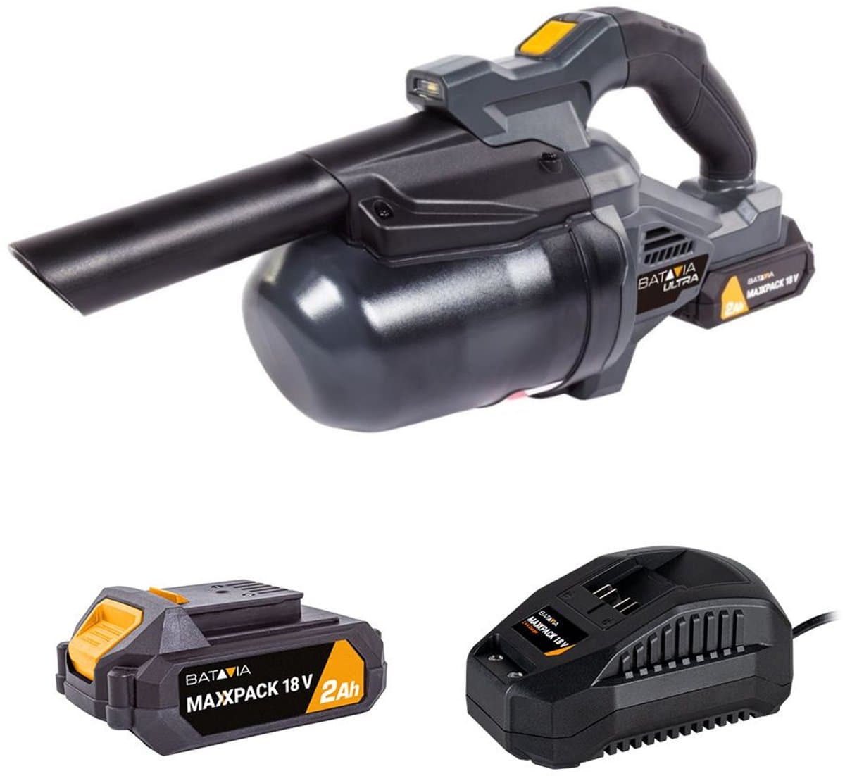 Batavia 18V Brushless Accu Handstofzuiger Incl. 2.0Ah Accu & Lader — afbeelding 1