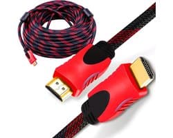 Dailygoody - HDMI Kabel 4K 1.35m - High Speed, Gold Plated, Compatibel met TV, Laptop en Projector