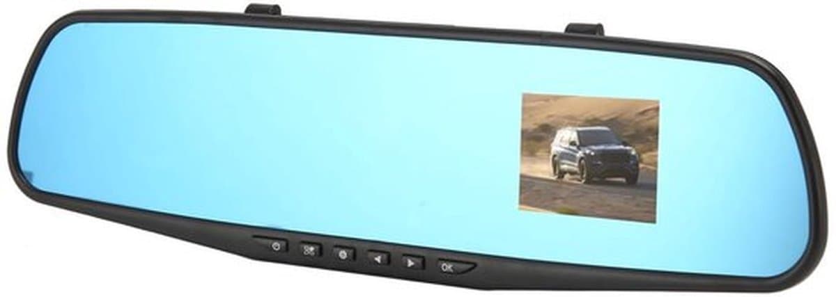 Achteruitkijkspiegel met Voor Camera, HD 1080P Rij Recorder voor Auto Vrachtwagen SUV, Nachtzicht, 24 Uur Parkeerbewaking — afbeelding 1