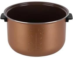 A bowl with handles and a ceramic coating for multicooker For Redmond RB-C515, volume of 5 liters