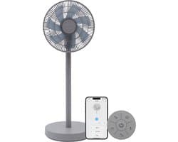 Evolar Smart Ventilator Staand - 30W - Incl. Accu - Statiefventilator - Ambient Light - WiFi - App & Afstandsbediening - EVO-SF30GW