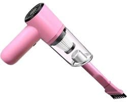 Handstofzuiger Auto - Draagbare Stomer - Huisdierhaar Verwijderen - 3500Pa Zuigkracht - 500 Gram Capaciteit - Roze
