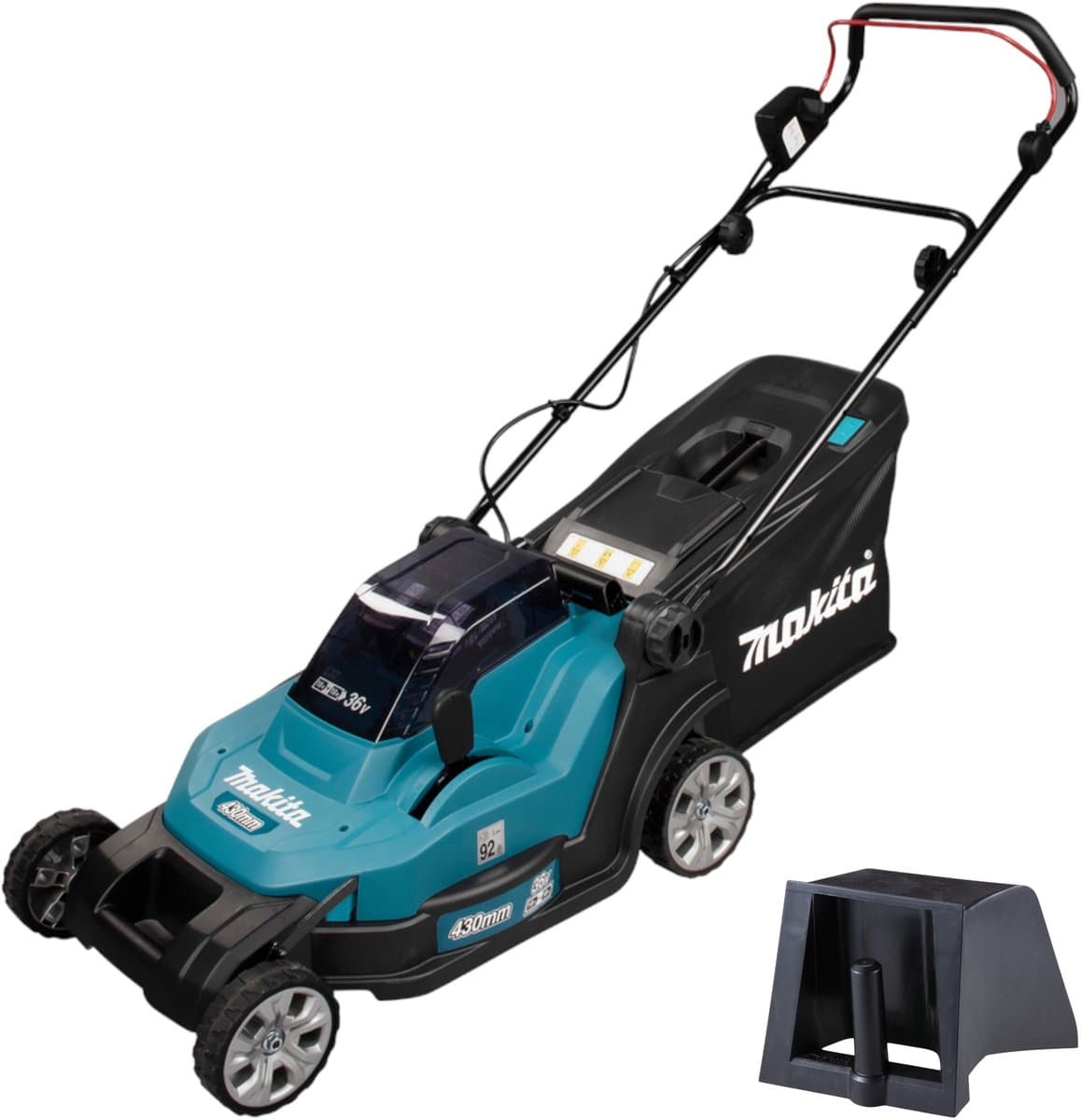 Makita DLM 432 Z Accu grasmaaier 36 V ( 2x 18 V ) 43 cm Brushless Solo - zonder accu, zonder lader — afbeelding 1