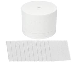 Glasfusie Professionele Magnetronoven - Keramische Vezel - Afmetingen 12 x 8,3 cm - Inhoud 1 Oven - 10 Papier - Geschikt voor Hoge Temperatuur - Glasoven