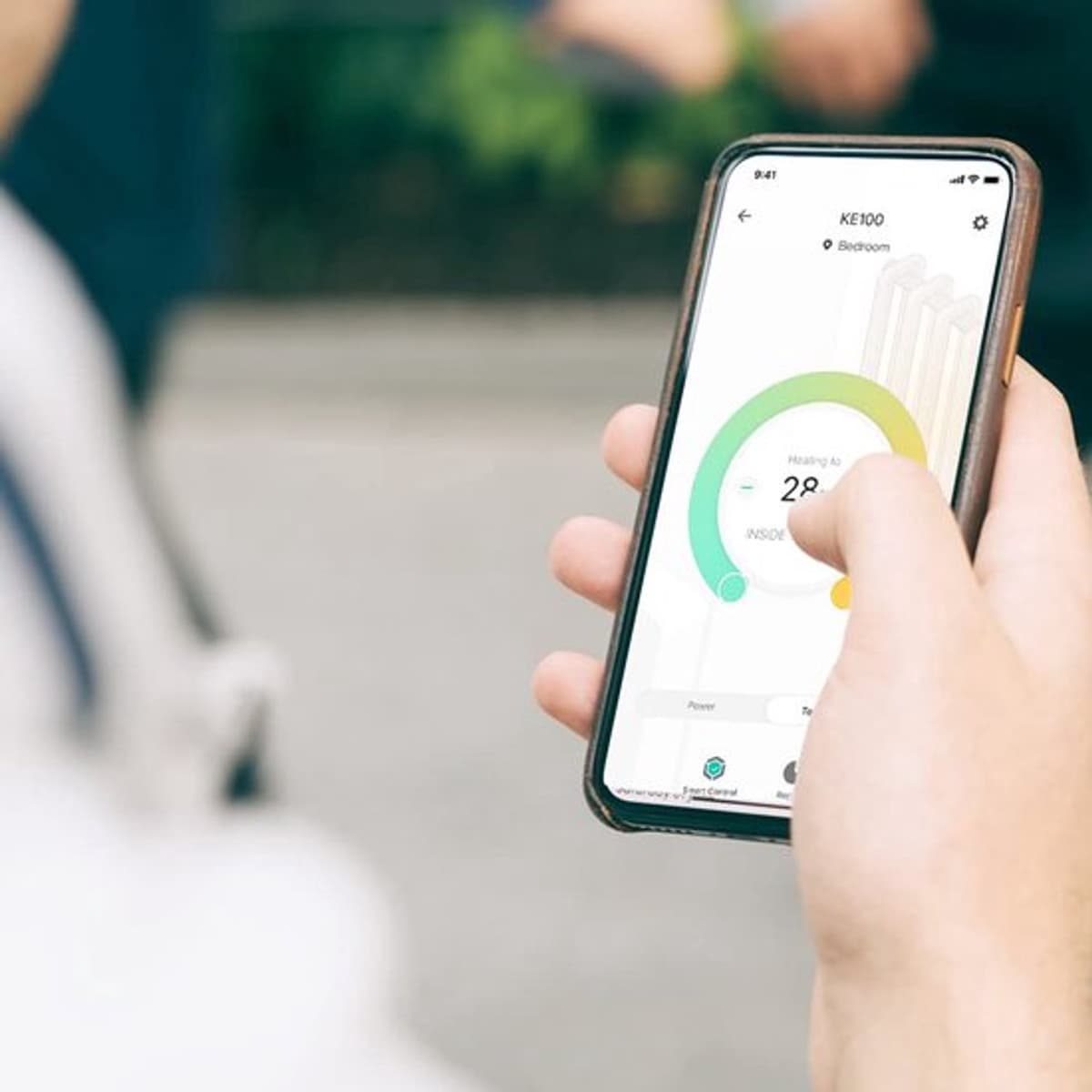 Slimme Radiatorknop - thermostaat verwarming digitaal met hub, energiebesparing, schema, via APP, Alexa & Google Assistant, eenvoudige installatie & only for (M30x1,5mm) — afbeelding 1