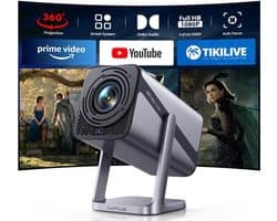 Mini Beamer 600 ANSI Lumen - Full HD 1080P Resolutie - Bluetooth En HDMI Aansluiting - Draagbaar - Voor Thuisbioscoop En Presentaties