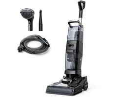 Cherrys Finds - Vloerreiniger – Stoomreiniger – Kruimeldief – Dweilapparaat – Elektrische Mop – Voor Binnen - Tapijtreinigingsmachine - 1000W - Staande Tapijtreiniger voor Vlekken van Huisdieren, Warmte-droging - 4L