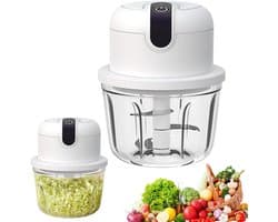 Elektrische mini-uienhakmolen - Elektrische keukenhakmolen 350 ml, USB-oplaadbaar, draadloos, kleine uienhakmolen, geschikt voor uien, fruit, noten, vlees, knoflook
