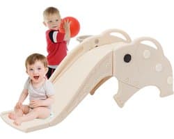3 in 1 Kinderschuifje, Kinderschuifje met basketbalmand, Kinderschuifje voor binnen en buiten, Kinderschuifje voor de tuin, Geweldig geschenk voor kinderen