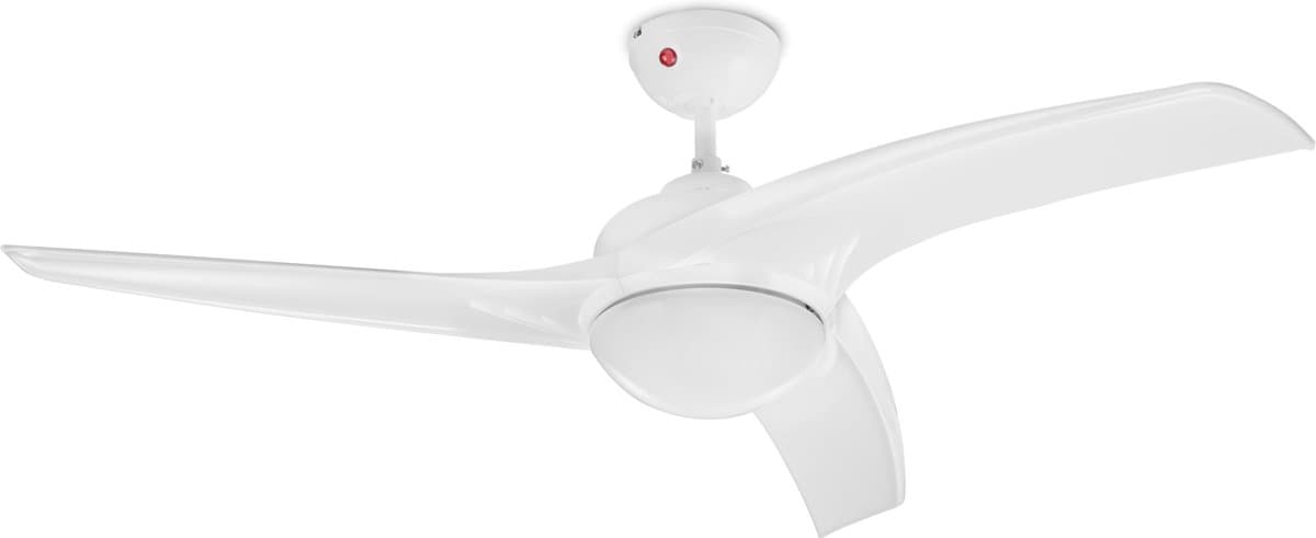 Plafondventilator Tristar VE-5817 - Ventilator met licht - Ultra Stil - Ceiling Fan met Timerfunctie en Afstandsbediening - 3 Instelbare Standen - Ø 132 cm - Wit — afbeelding 1