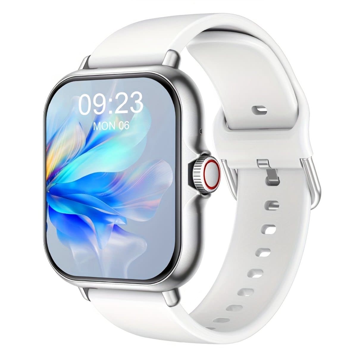 Sjika - Smartwatch – Bluetooth bellen & berichten – Fitness & slaapmonitor – 100+ sportmodi – iPhone & Android – Zilver - RVS - Mannen & Vrouwen — afbeelding 1