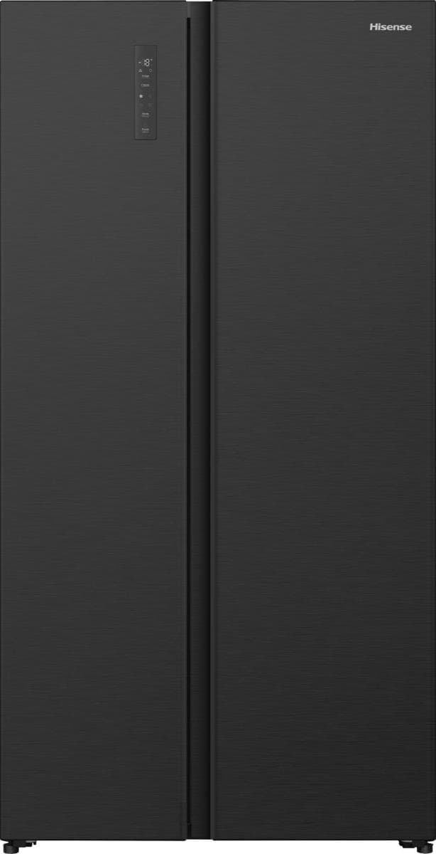 Hisense RS3P538NAFE Side-by-Side Koelkast – 527 liter – Total No Frost – Multi Air Flow – Super Cool – LED – Zwart/Inox — afbeelding 1