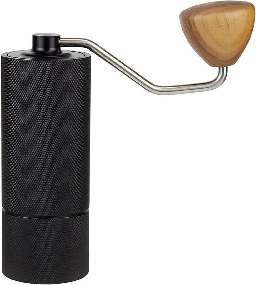Handmatige koffiemolen, handbediende bonenmaler, zwarte krukkoffiemolen cadeau voor French Press koffie, koffiegadgets, zwart — afbeelding 1