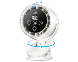 Draagbare Mini-USB-ventilator met Clip en Accu - Stil, Oplaadbaar en Oscillerend voor Thuis en Kantoor