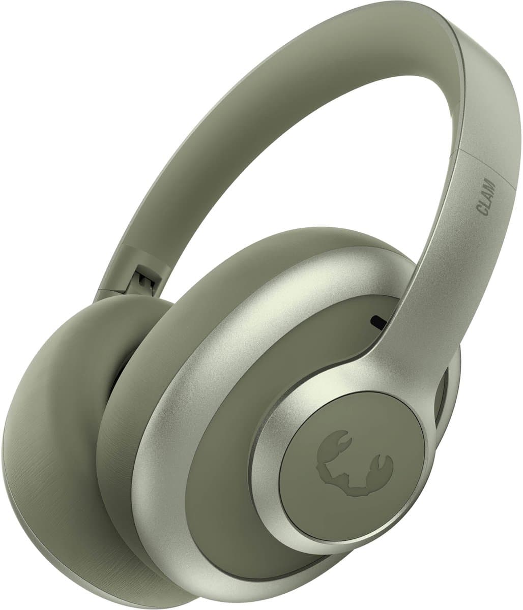 Fresh 'n Rebel Clam Ace 2 – Draadloze Bluetooth Koptelefoon met Active Noise Cancelling – 100+ uur Speeltijd - Met volume wiel - Dried Green — afbeelding 1