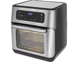 Heteluchtfriteuse XXL | 11 liter | 1500 watt | 9 automatische programma's | Roestvrij staal | LED-display | Veel accessoires