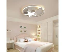 Dimbare Led-plafondlamp voor Kinderkamer met Afstandsbediening en Sterren Motief - 40 cm