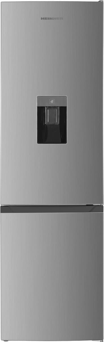 Heinner HC-HM260XWDE++ Koel-vriescombinatie met Waterdispenser – 260 L – Elektronische Temperatuurregeling – Omkeerbare Deur – Zilver – 5 Jaar Garantie — afbeelding 1