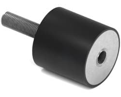 Rubbermagazijn - Trillingsdemper Type B 20x20mm - M6 - Set 10 stuks