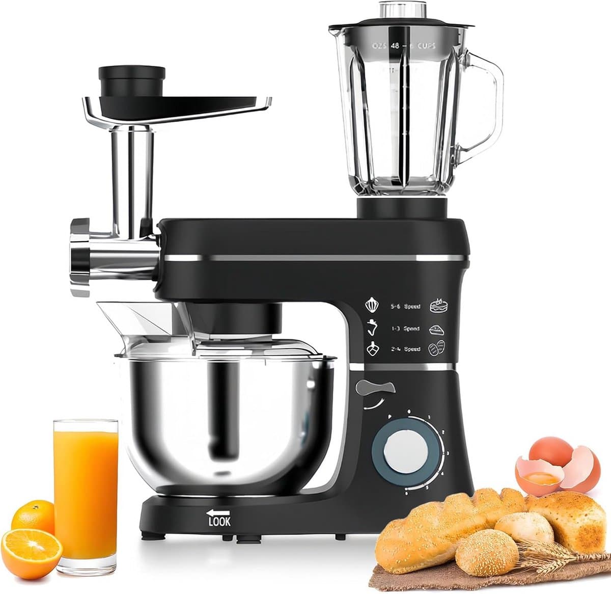 Krachtige Staande Keukenmixer 10L met 5-in-1 Accessoires — afbeelding 1