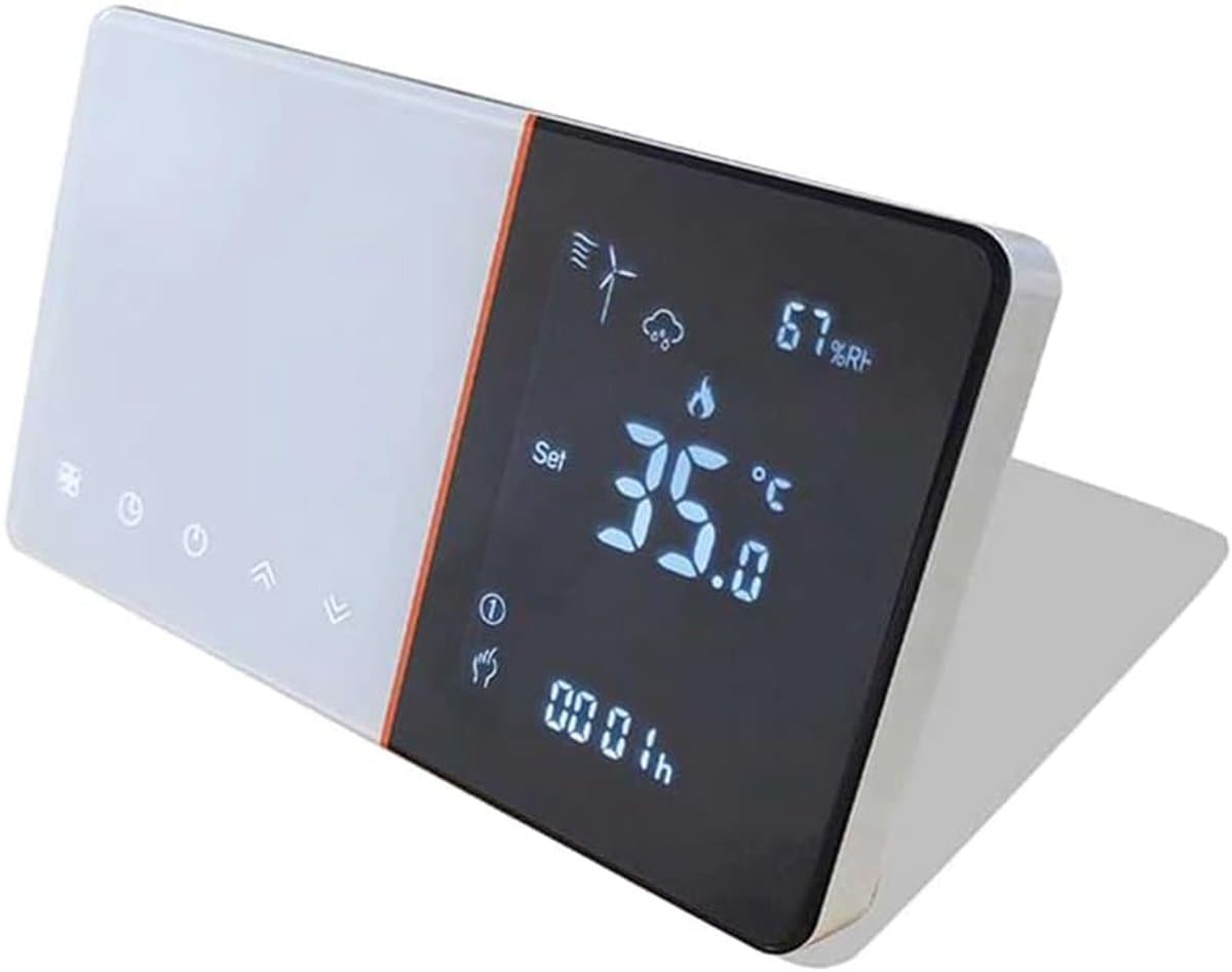 Draadloze Slimme Thermostaat voor CV-ketel met Weerfunctie en App-bediening — afbeelding 1