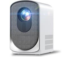 DYNA® Draagbare beamer - Beamer - Projector - Mini Beamer - Wit/Grijs- 15cm x 16cm x 10cm