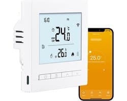 Slimme Wifi Thermostaat Programmeerbaar voor Elektrische Vloerverwarming en Radiator