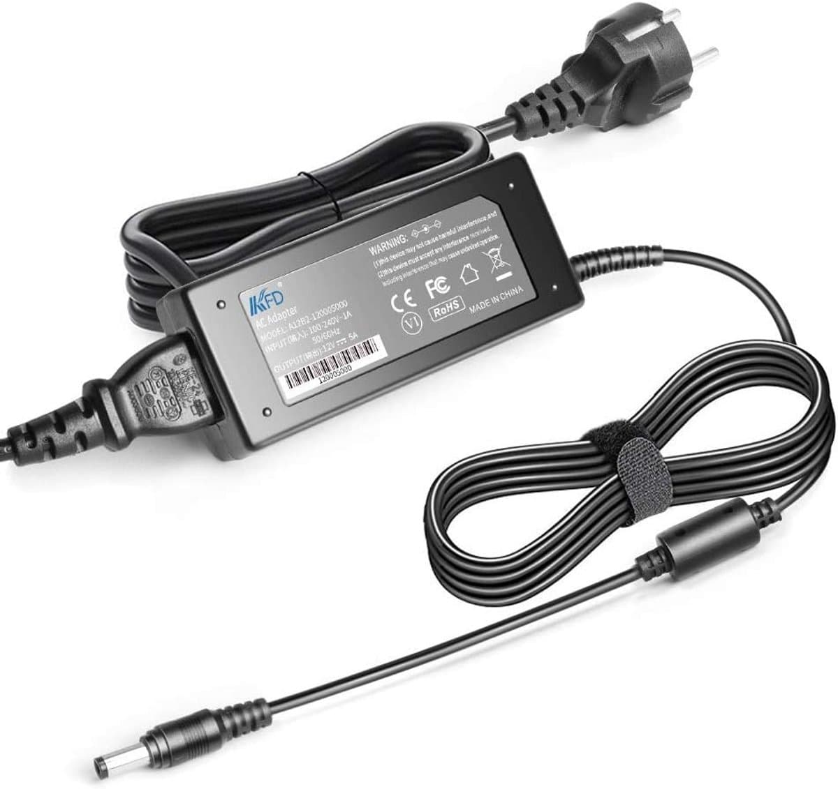 Universele 12V 5A Stroomadapter voor NAS en Externe Harde Schijf — afbeelding 1