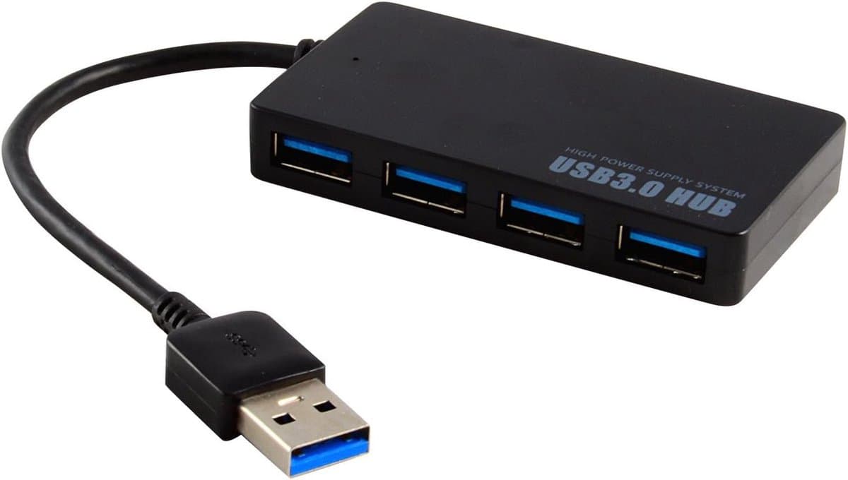 4-poorts USB Hub - Extra poorten - Apparaten aansluiten - Snelle dataoverdracht - Compact ontwerp — afbeelding 1