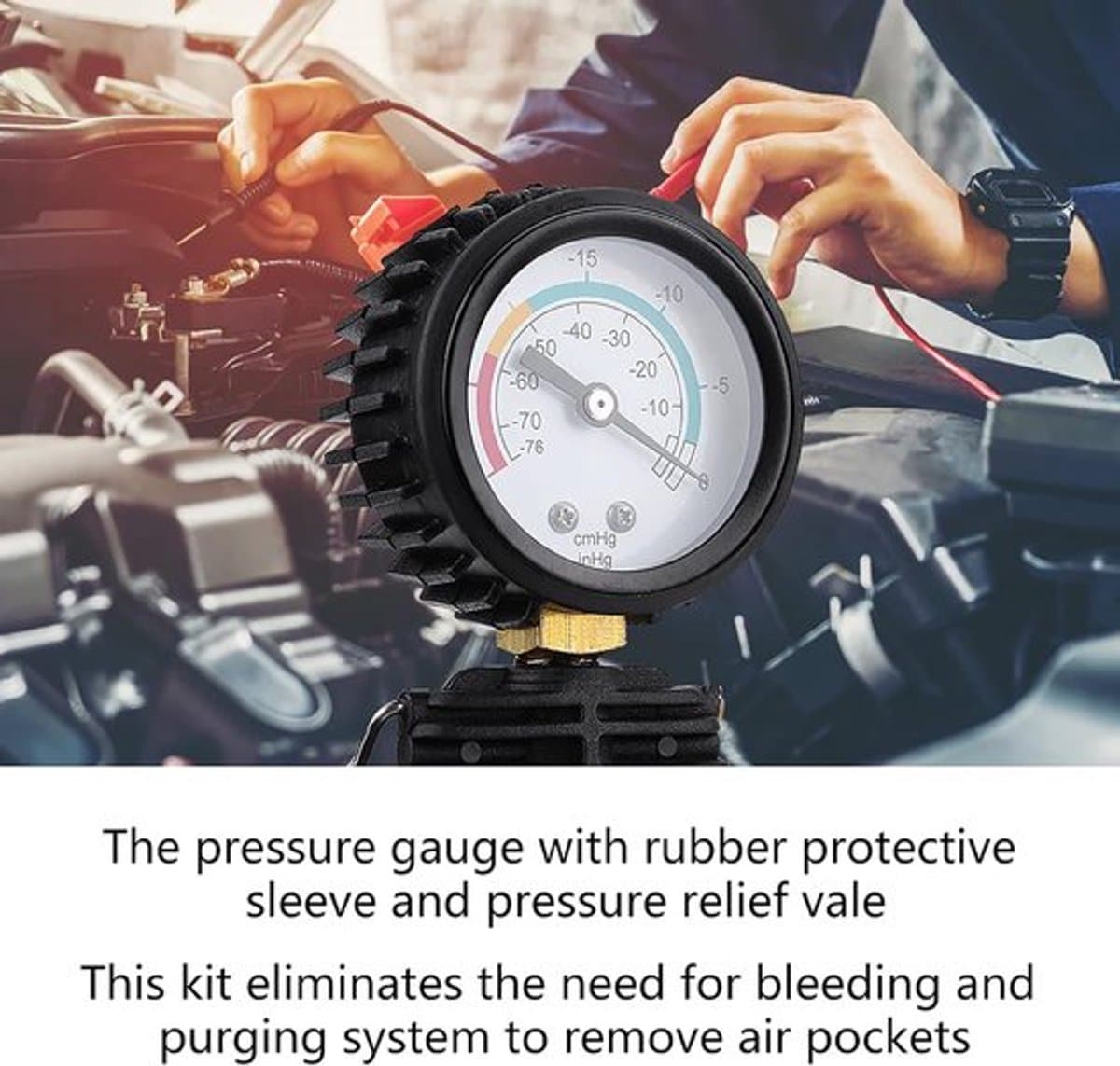Vacuüm zuivering, Koelvloeistof Systeem Vacuüm Flush, Auto Radiator Koelvloeistof Systeem Vacuüm Purge & Koelvloeistof Refill Tool Kit Water Antivries Wisselaar — afbeelding 1