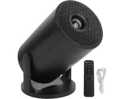 Draagbare 1080P projector met draadloze connectiviteit en 270° rotatie voor thuisbioscoop