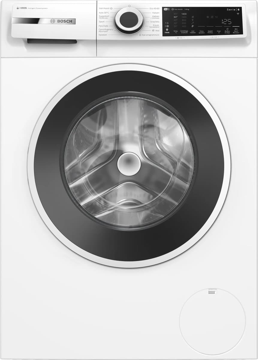Bosch WGJ234A0NL Serie 6 - Wasmachine – 8 kg – 1400 rpm –Automatisch doseren met i-DOS –Iron Assist: vermindert kreukels tot 50% met stoom – Home Connect – Energieklasse Klasse A — afbeelding 1