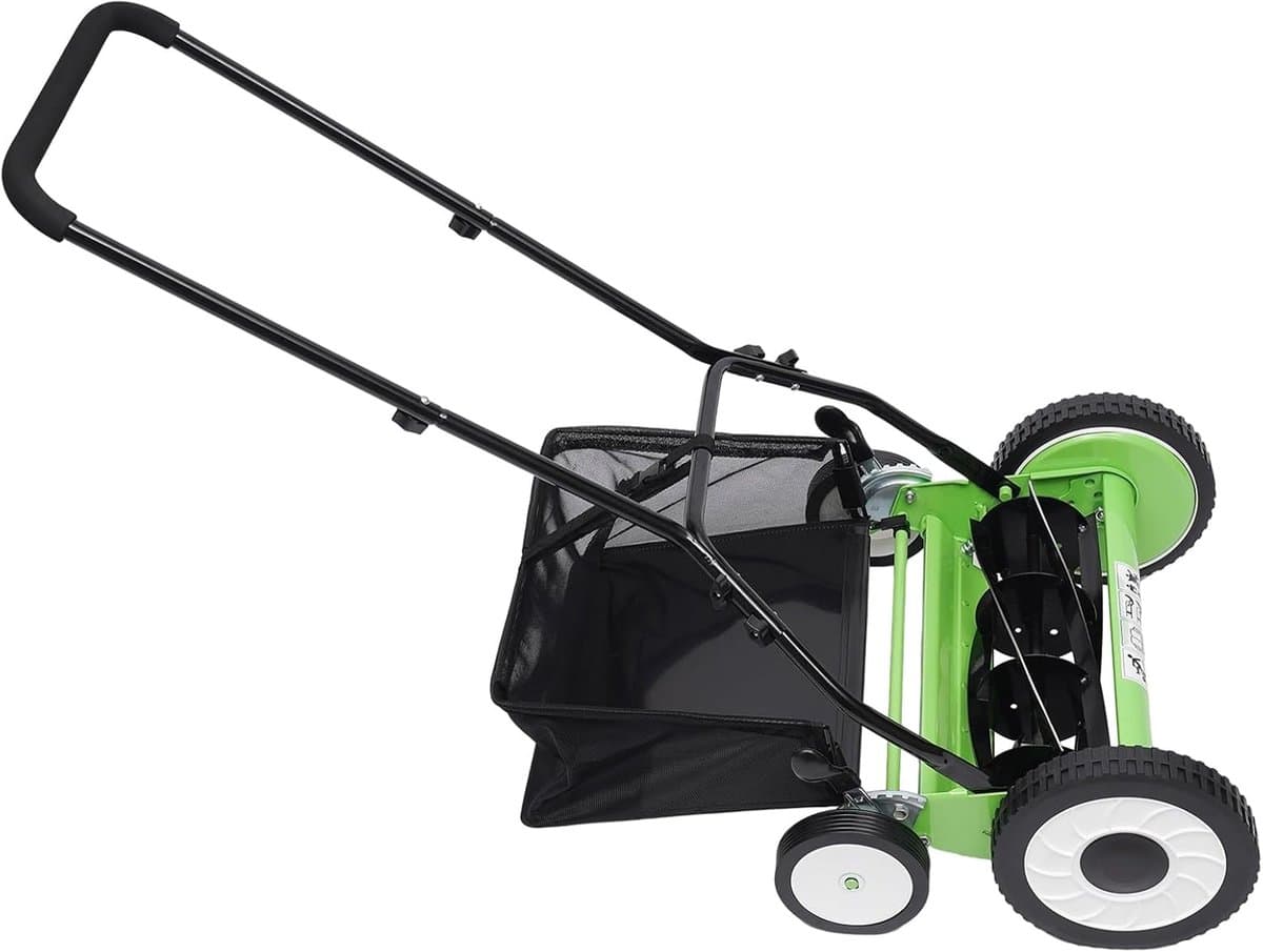 Handgrasmaaier Kooimaaier - Gazonmaaier Duwmaaier - Net Gazon Onderhoud - 9-traps Maaihoogte - 40cm Maaibreedte - Groen — afbeelding 1