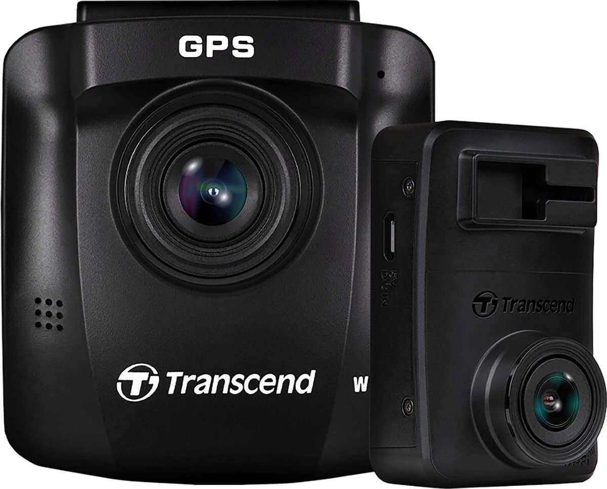 Transcend DrivePro 620 Dashcam Kijkhoek horizontaal (max.): 140 ° Accu, Display, Dualcamera, Achteruitrijcamera — afbeelding 1