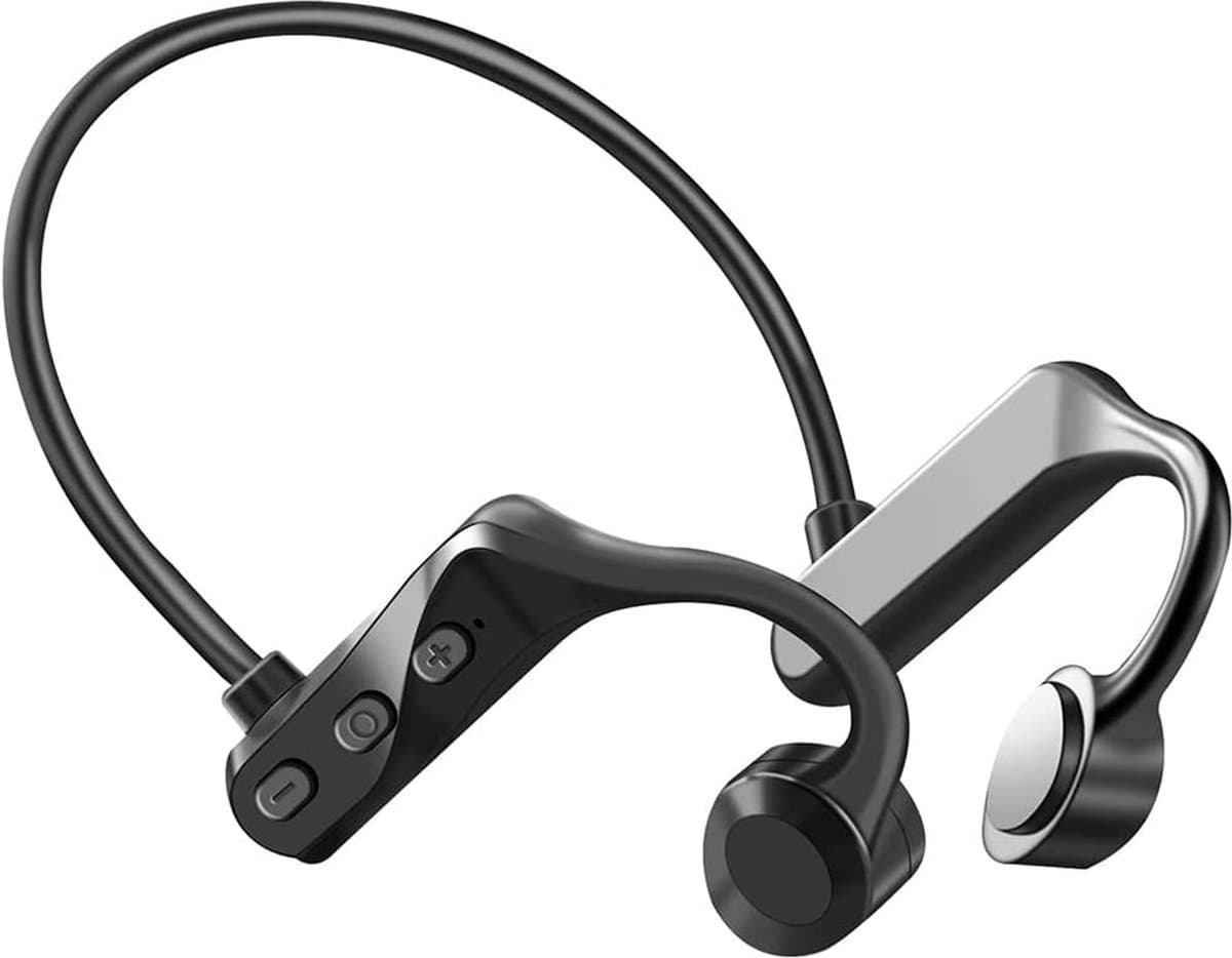 FOXSPORT Bone Conduction Headphone - 5.3 Bluetooth open ear Koptelefoon - Bone Conduction Koptelefoon - IPX5 waterdicht - Sport oordopjes - Draadloos - Zwart — afbeelding 1